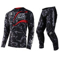 Pro Motocross Jersey & Pants Set – Black Camo Racing Gear